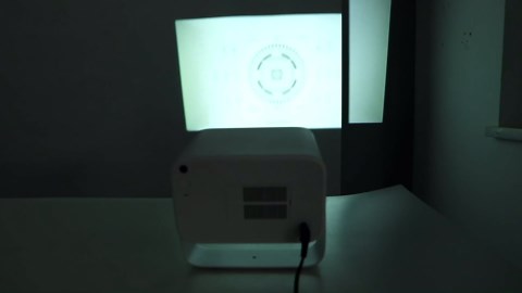 [Auto Focus/Keystone] Smart Projector 4K with Android 9.0 1080P Native 500 ANSI, Ceiling Projector with WiFi 6 and Bluetooth Object Avoidance, and Screen Adaption（White）