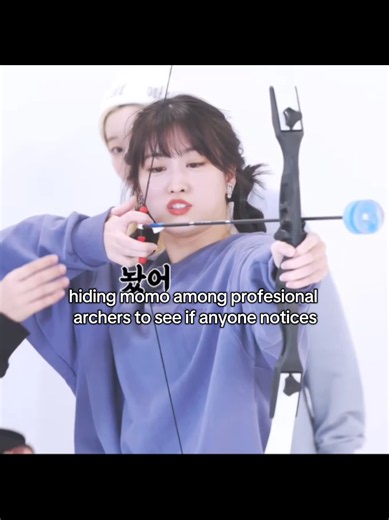 #MOMO : bet no one would find her #tzuyu #archery #kpop #fyp . . . . (the way that arrow just fell 😭 || ofc had to add tzuyu 🫶 || lowk running out of ideas to post)