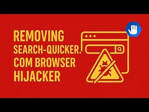 Removing Search-quicker.com Browser Hijacker