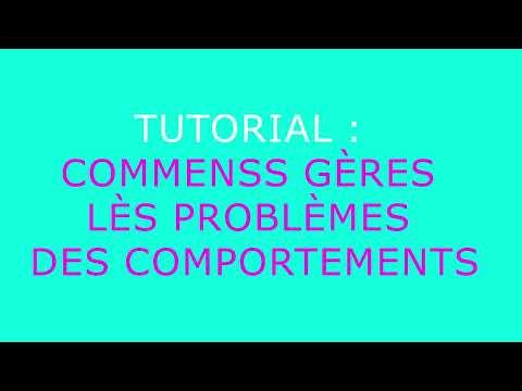 Tutorial comment gérer les problèmes de comportements en raid
