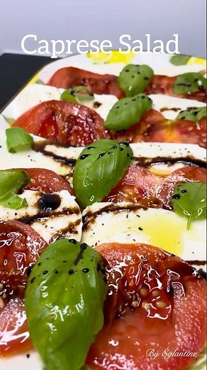 Easy Caprese Salad Recipe | Fresh Summer Salad #tomatosalad #freshsalads