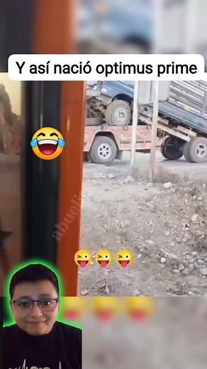 Y así es como nació el grande, optimus prime 👏 #fbreelsfypシ゚viral #reelsfyp #viralreelsシ #viralvideoシ #humor | Abuelita soy tu nieto