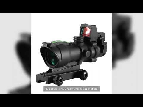 Adjustable 4x32 Red Dot 1x 4x Scope Red Dot Tactical Scope 20mm Rail Scope for Hunting