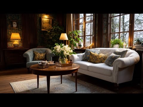 Winter Vintage Living Room Decor Ideas for a Cozy Retreat Filled with Warmth!.
