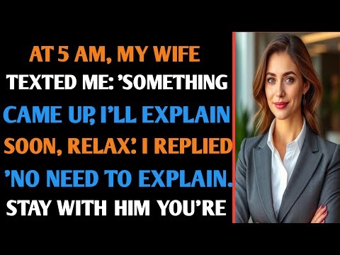 "At 5 AM, My Wife Texted Me: 'Something Came Up, I'll Explain Soon, Relax.' I Replied, #cheating"
