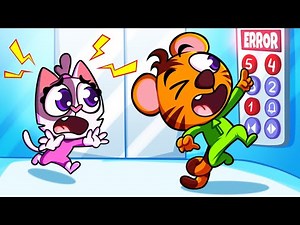 Stop, Don't Jump In Elevators! Best Daily Life Safety | Funny Cartoon For Kids by Cleo & Theo🐾
