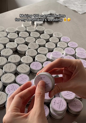 100 Menthol Balms Wedding Favors — DIY Gift Ideas