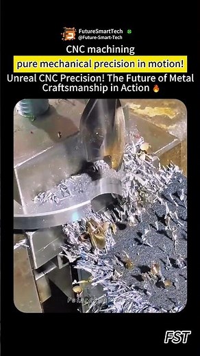 Unreal CNC Precision! The Future of Metal Craftsmanship in Action 🔥 #Technology #Machinery