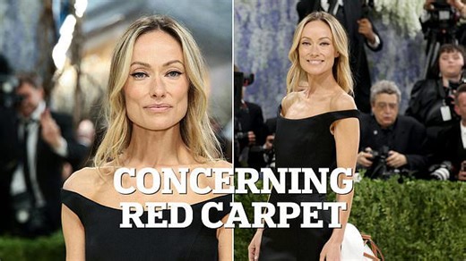Olivia Wilde has concerning red carpet appearance at Met Gala
