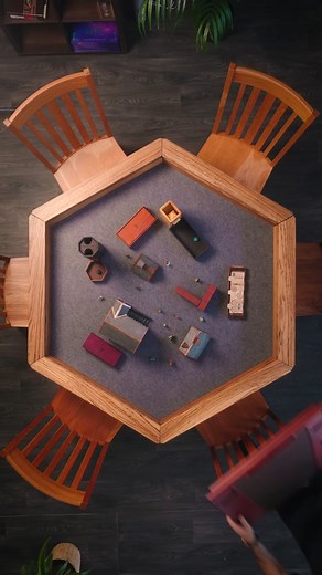 Fully decking the halls of your Hex Gaming Table only to have your party cancel on you. 💩😟 #holiday #dnd #blackfriday