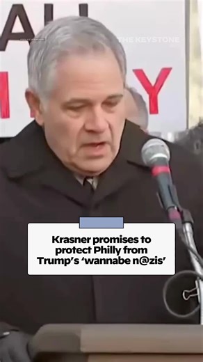 Philadelphia District Attorney Larry Krasner, who was recently reelected for a third term, didn’t mince words at a press conference outside of Philadelphia City Hall on Tuesday. Krasner promised to protect the city’s residents from “wannabe naz!s.” ✏️: Sean Kitchen 📹: PBS Newshour