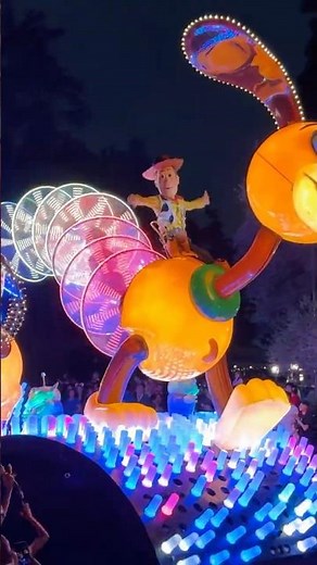 Disneyland 2025 Main Street Electrical Parade People Watching Walt Disney Fun Night Toy Story Woody