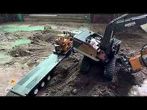 Unbelievable RC Excavator Strength Test – Lifting a Truck! 😱