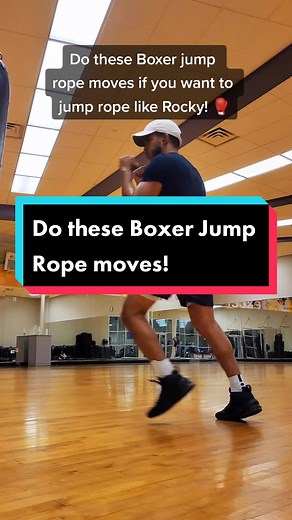These jump rope moves are basic moves that boxers do during their jump rope training! In all of his movies, Rocky always a jump rope to his training! If youre a die hard fan of Rocky, whether you are a boxer or not, learn these moces so that yourl can trainil, just like he did! #jumprope #jumpropelikeaboxer #boxer #jumpropetraining #jumpropechallenge #rocky