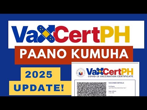VaxCertPH 2025 : PAANO KUMUHA NG VACCINATION CERTIFICATE #vaccinationcertificate #vaxcertph