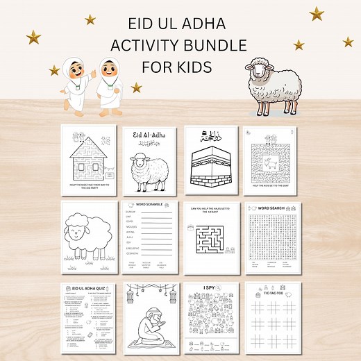 Eid Ul Adha Activity, Eid Activity Printable, Hajj Kids Activity, Eid Ul Adha Printable, Eid Al Adha Coloring, Eid Al Adah Kids Activity - Etsy