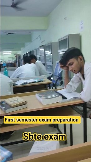 First semester exam preparation #polytechnic #gptekari #library