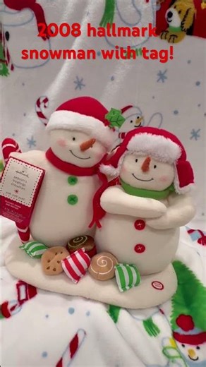 2008 hallmark snowman with tag #hallmark #snowman #christmas #2008
