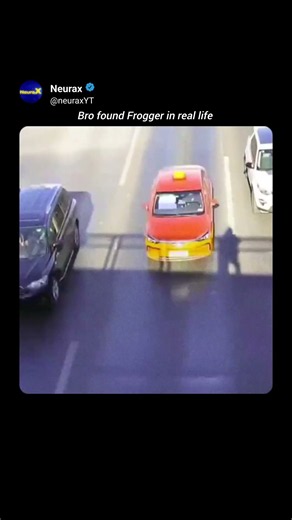 Epic Frogger Game on an Overpass