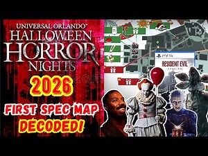 HHN 35 | FIRST Speculation Map Of The Season DECODED! | UNREAL YEAR | Halloween Horror Nights 2026