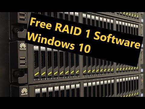 Free RAID 1 Software in Windows 10 Pro [Disk Mirroring]