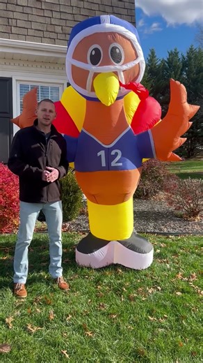 8ft Thanksgiving lnflatable Turkey, Built-in LEDs Overview | Recommended? #ad #amazoninfluencer