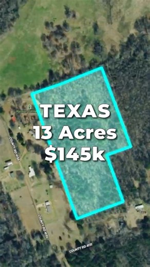 13 Acres of TEXAS LAND for SALE with Power near Longview, TX • LANDIO