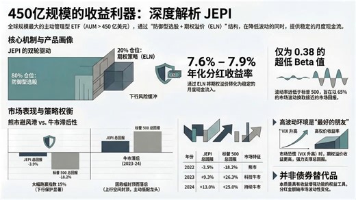 【ETF介绍】每月躺收现金—JEPI凭什么是全球最大主动ETF？