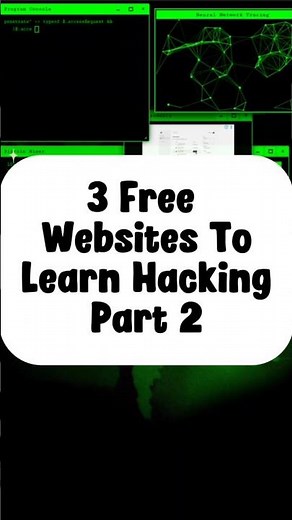 3 Free Websites To Learn Hacking #part2 #cybersecurity #hacker #learning