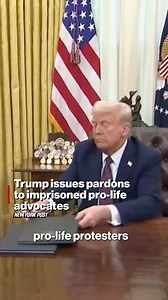 478K views · 10K reactions | President Trump pardoned nearly two dozen pro-life activists who were convicted under a federal law of illegally trying to block abortion clinic entrances or otherwise keep women from undergoing the procedure. | New York Post | Facebook
