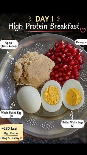 🔥7Days High Protein Breakfast Challenge For Weight Loss|Realisti Meal Idea#weightloss#weightlossfood