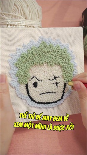 Zoro chibi embroidery - DIY with the Sewing Supplies Shop