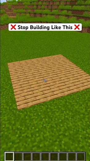 Better Floor in Your Minecraft House! #shorts