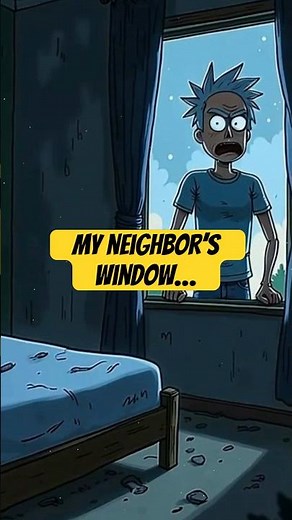 My neighbor watches me from a window that doesn't exist. #scary #creepy #horror