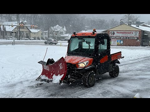 Kubota RTV 1100 Plowing Snow Boss Plow