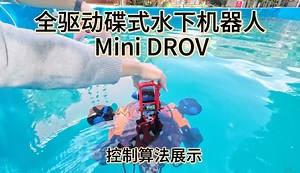 全驱动碟式水下机器人控制算法展示