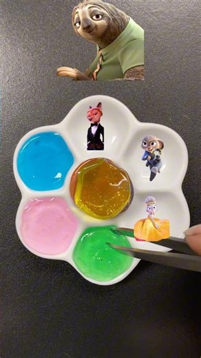 Zootopia 2 colour mixing #shakira #satisfying #art #colourmixing #zootopia