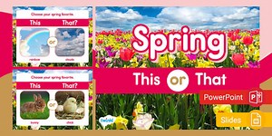 Spring This or That PowerPoint & Google Slides Game