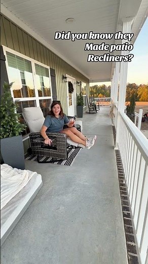 This Chair Changed My Mornings ☕ | Outdoor Swivel Recliner Setup #rattanchair #patiochair #reclining