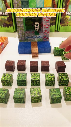 DIY Minecraft Magnetic Blocks for Kids