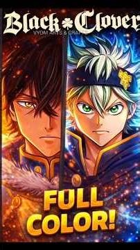 Asta Coloring Process 🎨 | Black Clover Anime Drawing #shorts
