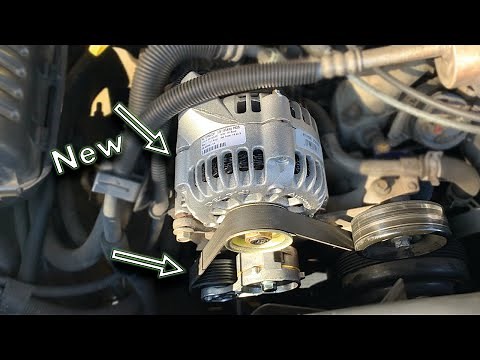 How To Replace The Alternator and Tensioner Pulley on a 1998 GMC/Chevy C/K 1500