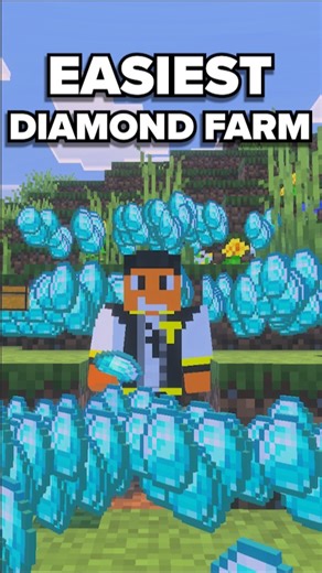Ace ✝️⚽️ on Instagram: "Minecraft Easiest Diamond Farm #minecraft #tutorial"