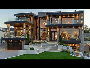3-Story Modern Mansion Tour: A Perfect Blend of Glass, Stone & Luxury