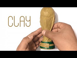 How to make THE WORLD CUP with plasticine or clay in steps - My Clay World