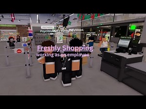 Working at Freshly Shopping INSIDE of Roblox...