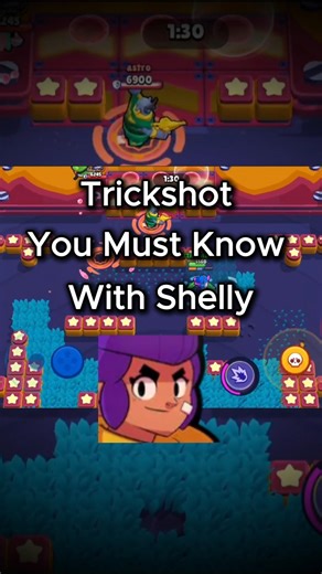 Trickshot You Must Know W Shelly 🔮 #brawlstars