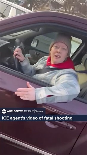 ABC World News Tonight on Instagram: "New video that ICE agent Jonathan Ross recorded himself shows the moments he opened fire on Renee Good on a residential street in Minneapolis. Officials say last June, Ross was dragged by a car during another immigration vehicle stop. @WhitJohnsonTV reports."