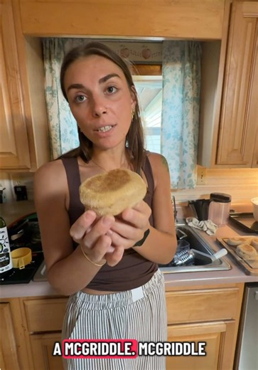Making English McMuffins with sourdough bread