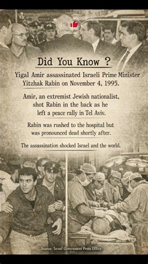 Yigal Amir Assassination of Yitzhak Rabin (1995) | Shocking True Story